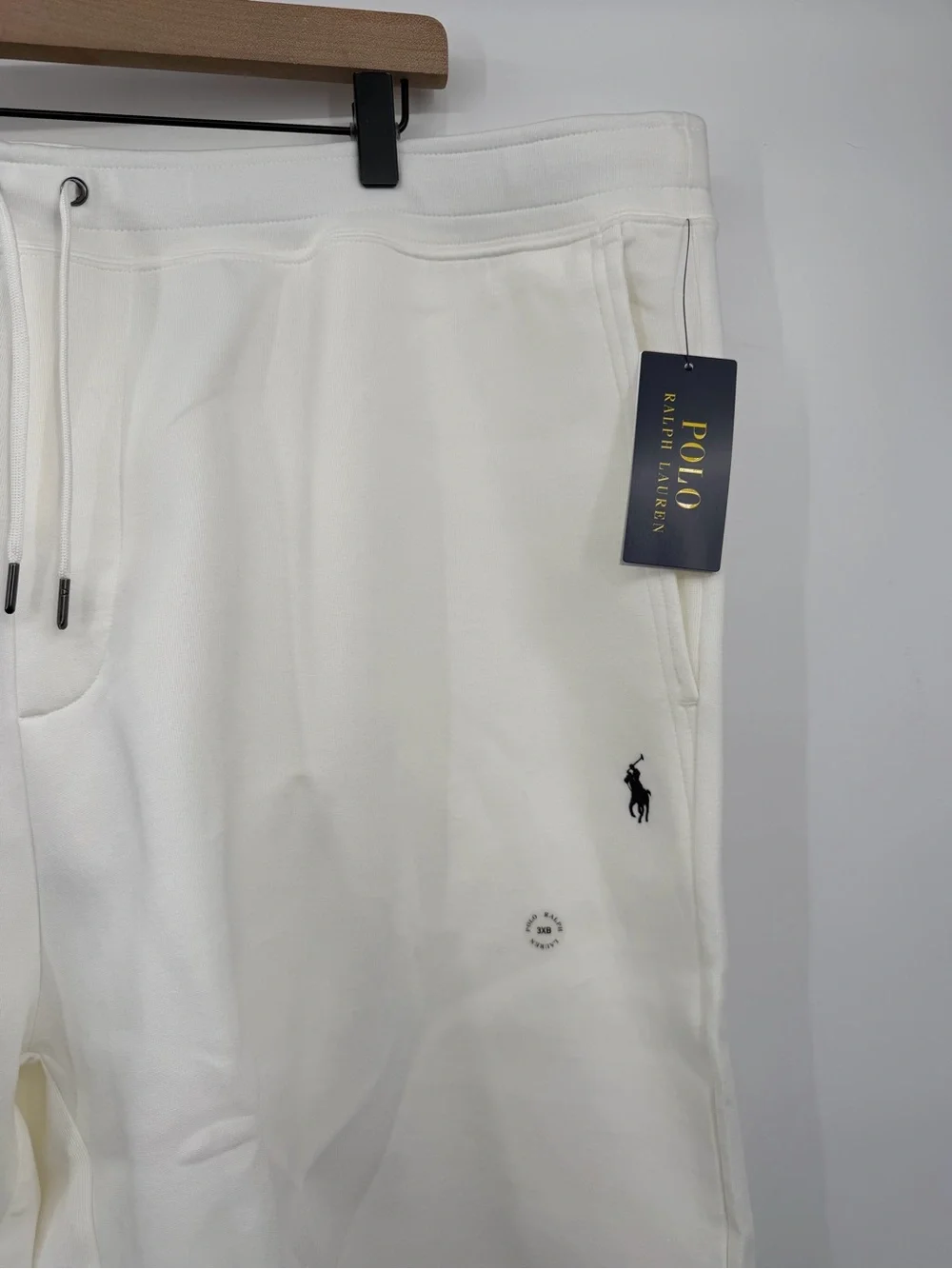 Polo Ralph Lauren Double Knit Shorts Mens 3XB Big Tall White NWT $110